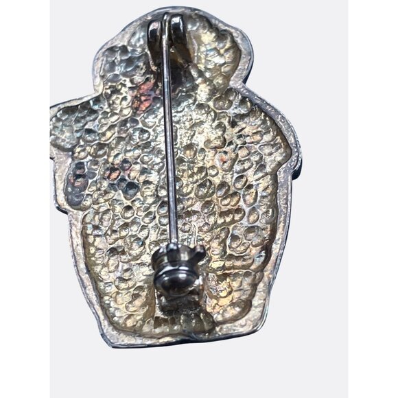 Penguin Brooch Enamel Pin With Red Scarf and Ear Muffs Winter Theme Jewelry - Picture 6 of 9